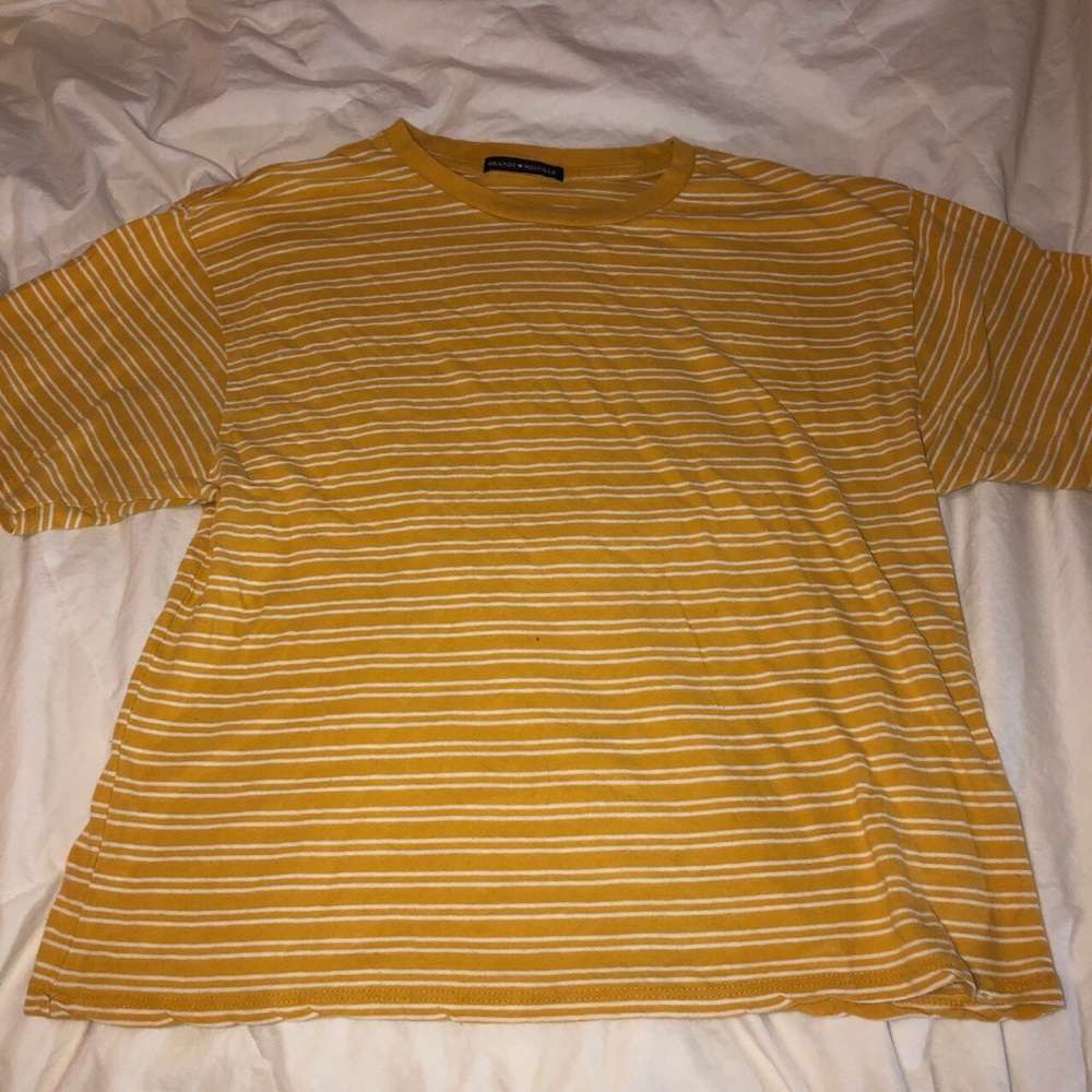 Brandy Melville striped yellow top